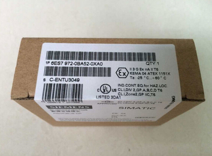 One Siemens 6ES7972-0BA52-0XA0 6ES7 972-0BA52-0XA0 New In Box Expedited Shipping