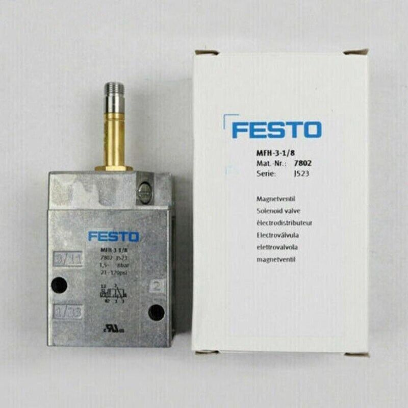 Festo MFH-3-1/8 7802 Solenoid Valve New One Free Shipping MFH31/8