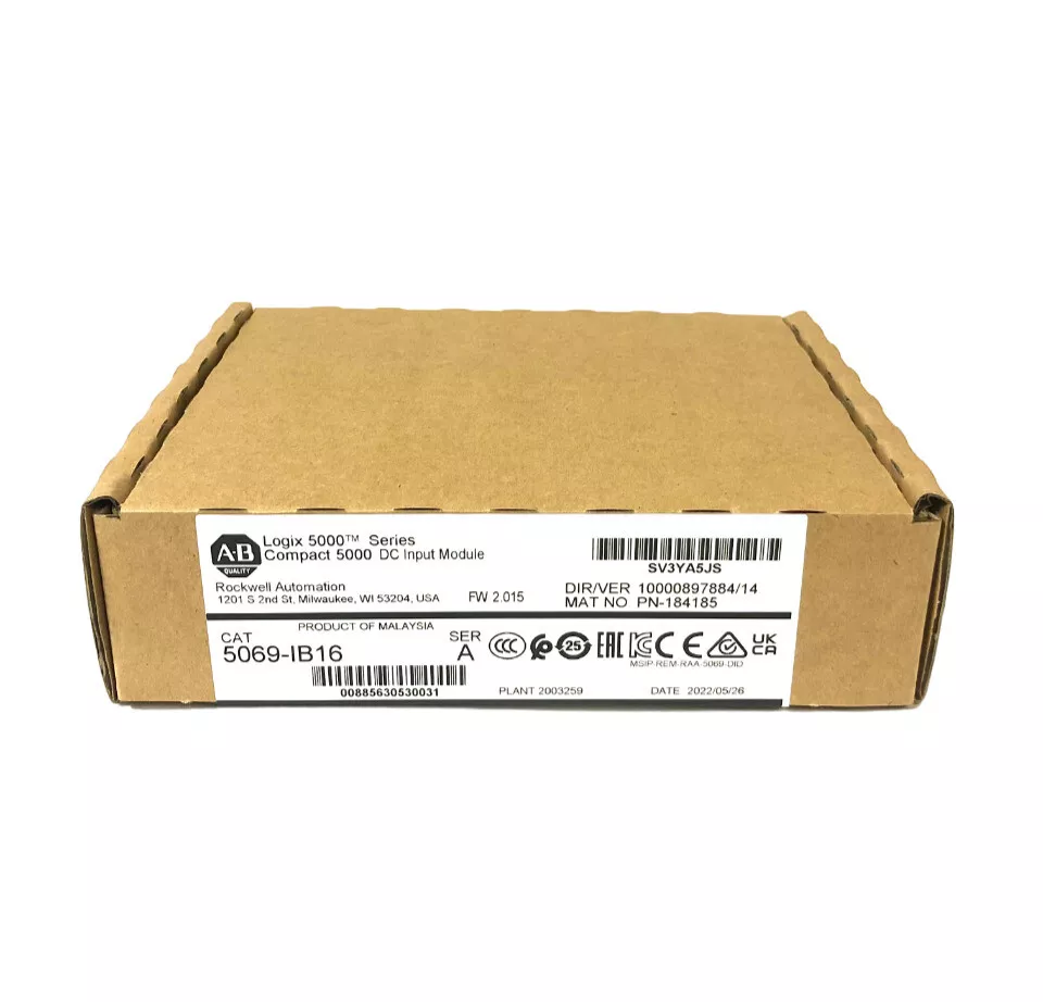 Allen Bradley 5069-IB16 Ser A Compact 5000 Digital DC Input Module, New Sealed