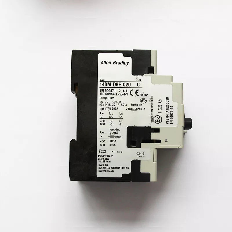 New Allen Bradley Replacement 140M-D8E-C20 Circuit Breaker