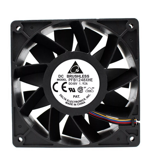 1 PCS Delta Fan PFB1248XHE 48V 1.92A 12038 12CM 4-Pin Double Ball cooling fan