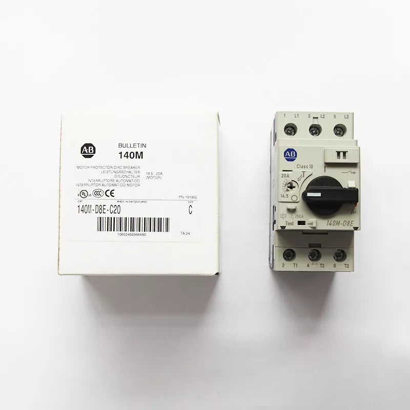 New Allen Bradley Replacement 140M-D8E-C20 Circuit Breaker