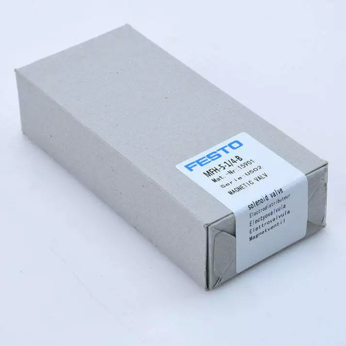 New In Box FESTO MFH-5-1/4-B 15901 Solenoid Pneumatic Valve PLC