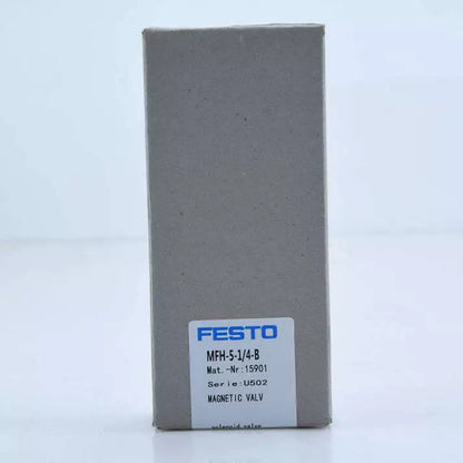 New In Box FESTO MFH-5-1/4-B 15901 Solenoid Pneumatic Valve PLC