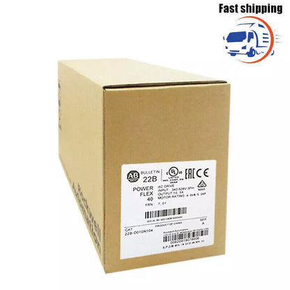 New Sealed Allen-Bradley 22B-D010N104 PowerFlex 4 kW 5 HP AC Drive 22BD010N104