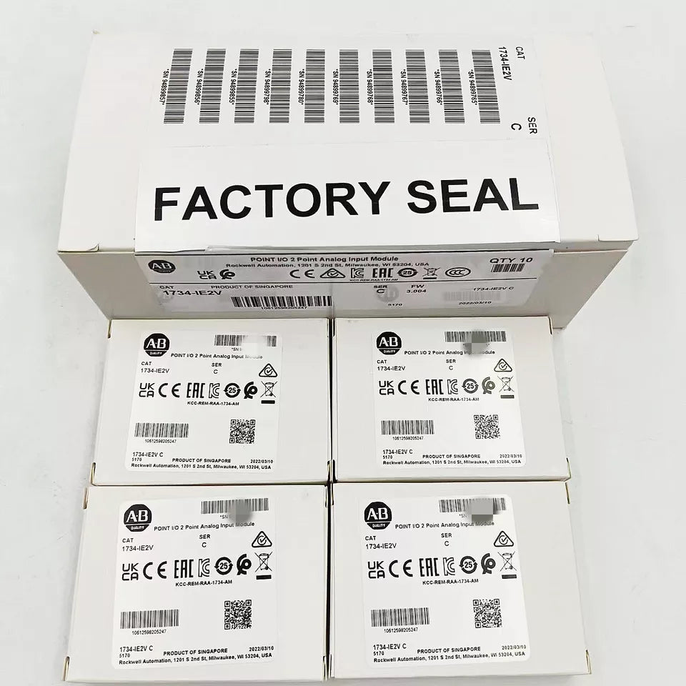 New Allen-Bradley 1734-IE2V SER C 2 Point Analog PLC Input Module 1734IE2V AB